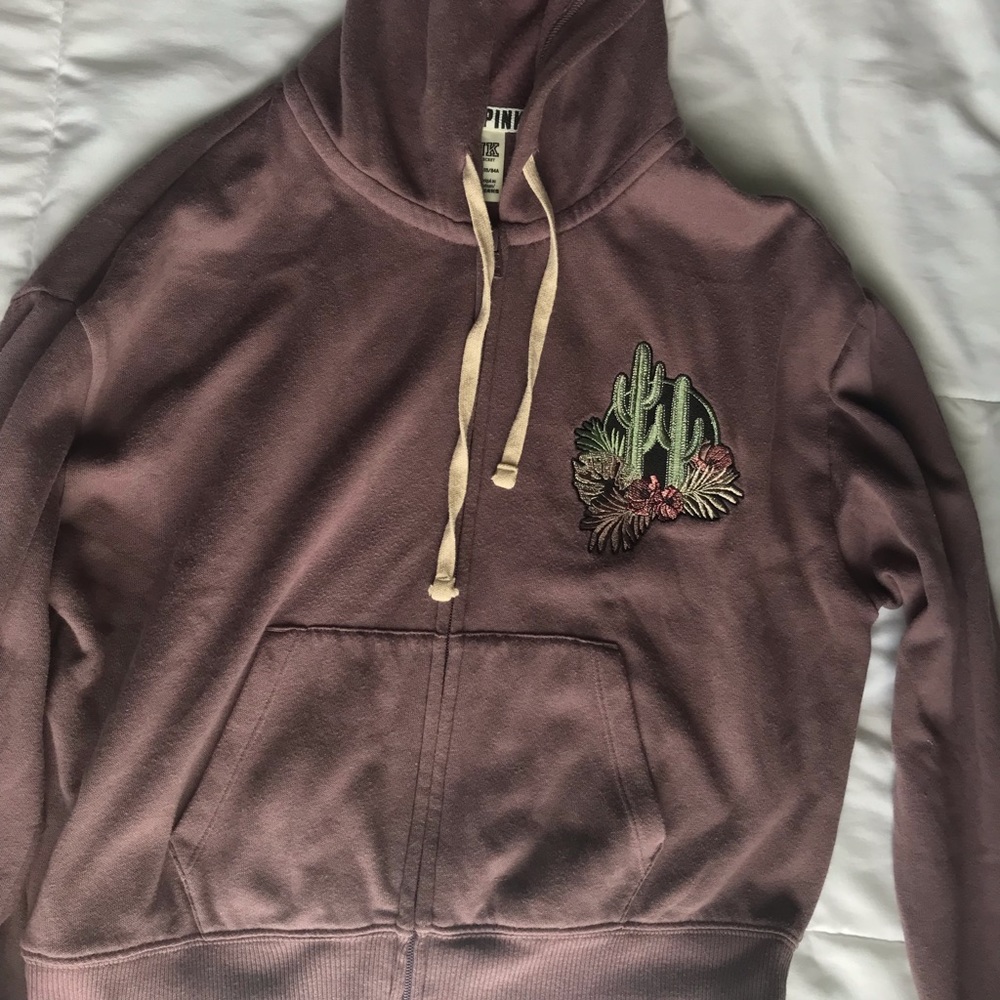 Victoria Secret Pink cropped hoodie